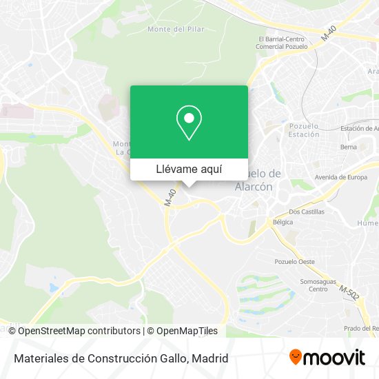 Mapa Materiales de Construcción Gallo