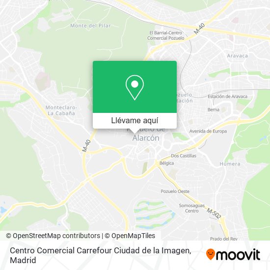 Mapa Centro Comercial Carrefour Ciudad de la Imagen
