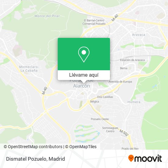 Mapa Dismatel Pozuelo