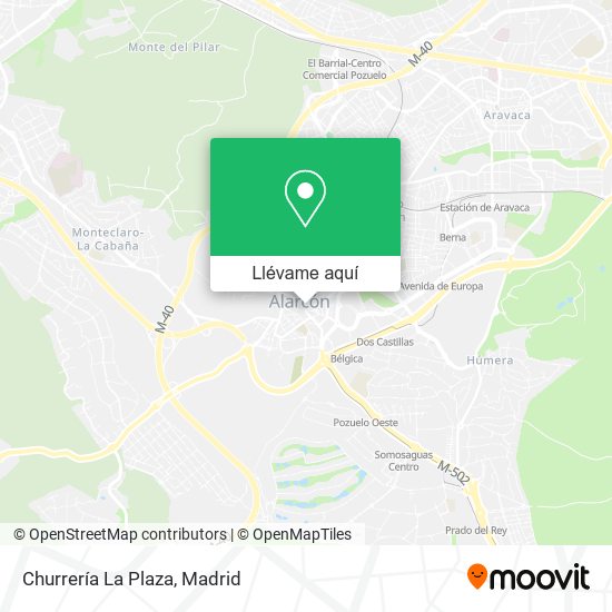 Mapa Churrería La Plaza