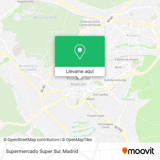 Mapa Supermercado Super Sur