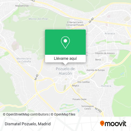 Mapa Dismatel Pozuelo