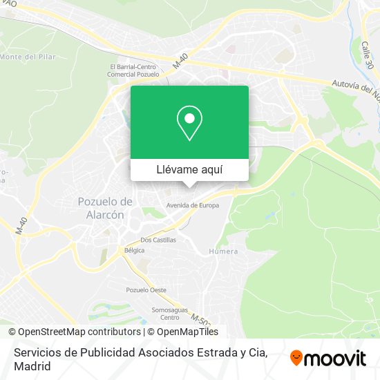 Mapa Servicios de Publicidad Asociados Estrada y Cia