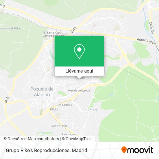 Mapa Grupo Riko's Reproducciones