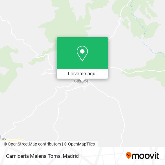 Mapa Carnicería Malena Toma