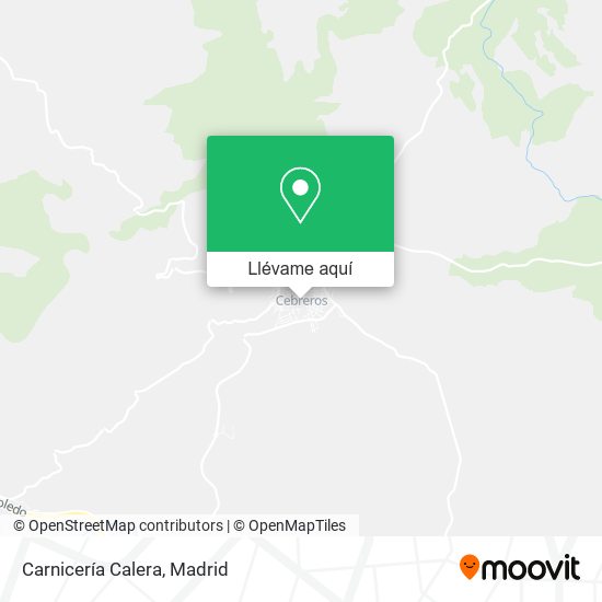 Mapa Carnicería Calera
