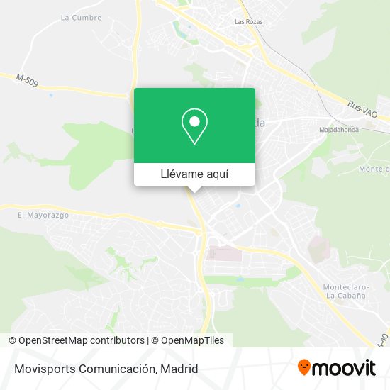 Mapa Movisports Comunicación