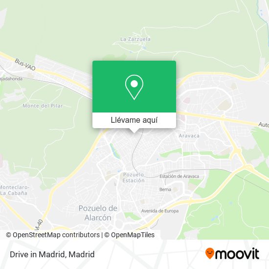 Mapa Drive in Madrid