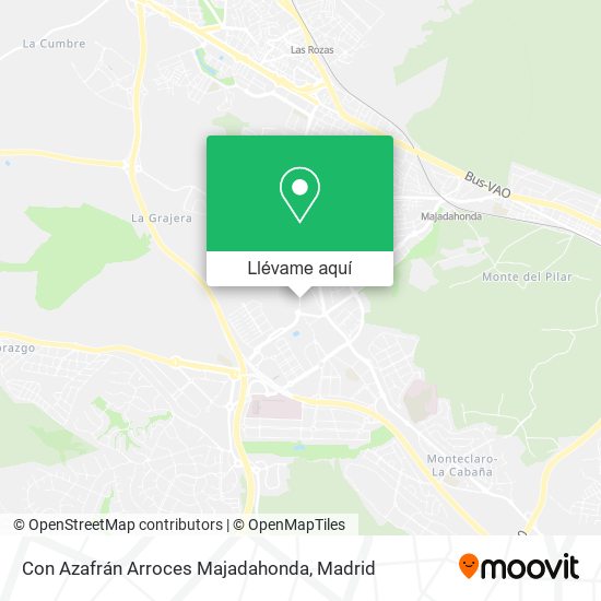 Mapa Con Azafrán Arroces Majadahonda