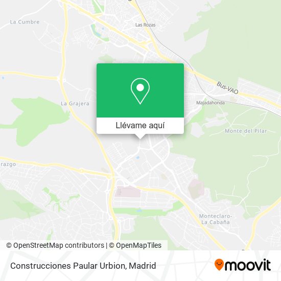 Mapa Construcciones Paular Urbion