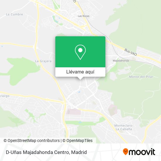 Mapa D-Uñas Majadahonda Centro