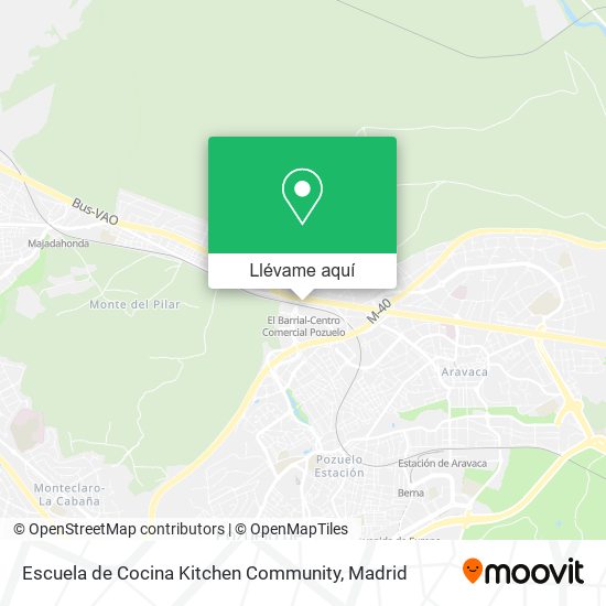 Mapa Escuela de Cocina Kitchen Community