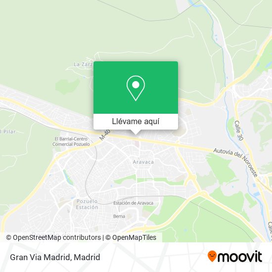Mapa Gran Via Madrid
