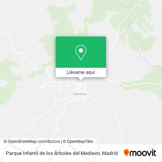 Mapa Parque Infantil de los Ârboles del Medievo