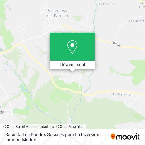 Mapa Sociedad de Fondos Sociales para La Inversion Inmobil