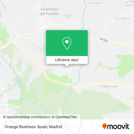 Mapa Orange Business Spain