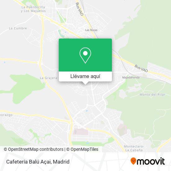 Mapa Cafetería Balú Açai