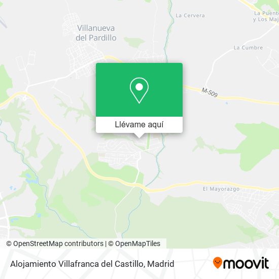 Mapa Alojamiento Villafranca del Castillo