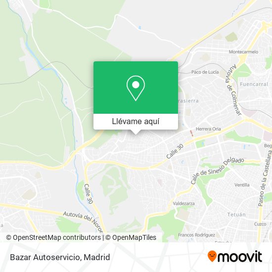 Mapa Bazar Autoservicio