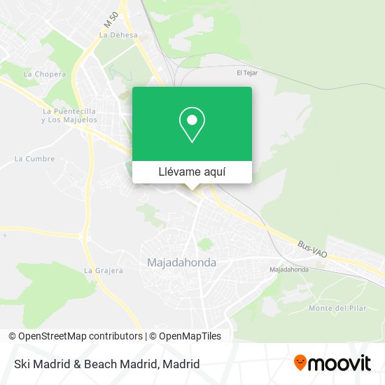 Mapa Ski Madrid & Beach Madrid