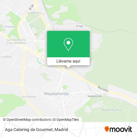 Mapa Aga Catering de Gourmet