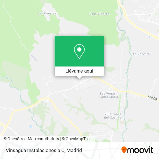 Mapa Vinsagua Instalaciones a C