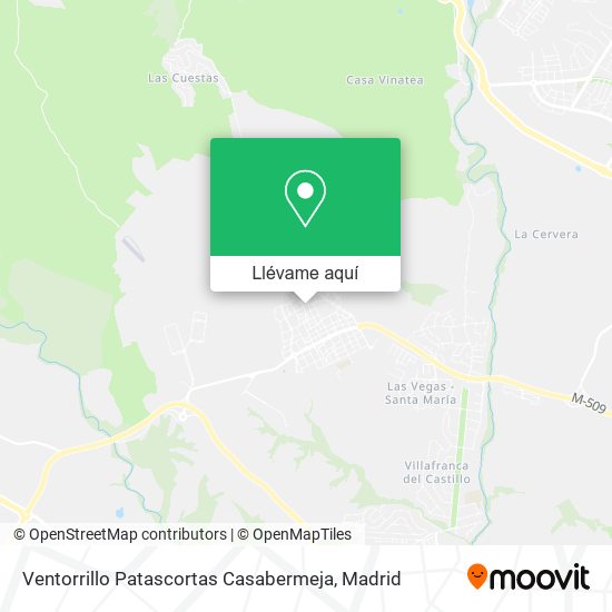 Mapa Ventorrillo Patascortas Casabermeja