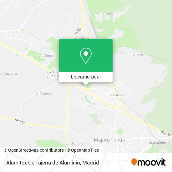 Mapa Alumitex Cerrajería de Aluminio