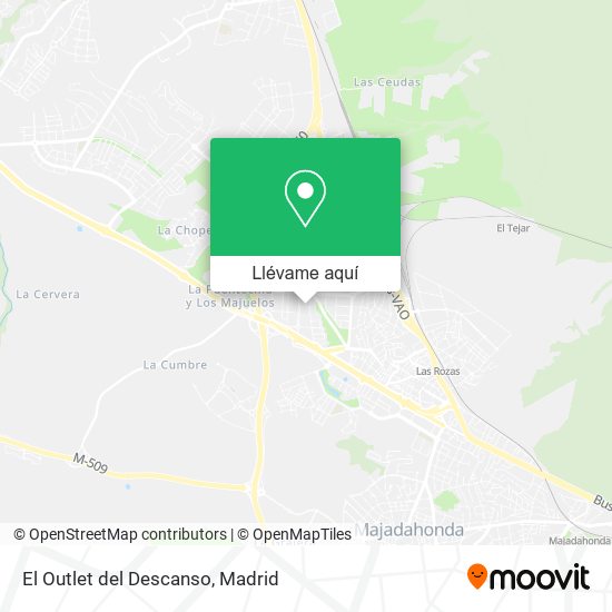 Mapa El Outlet del Descanso