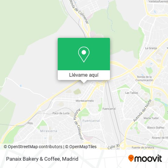 Mapa Panaix Bakery & Coffee