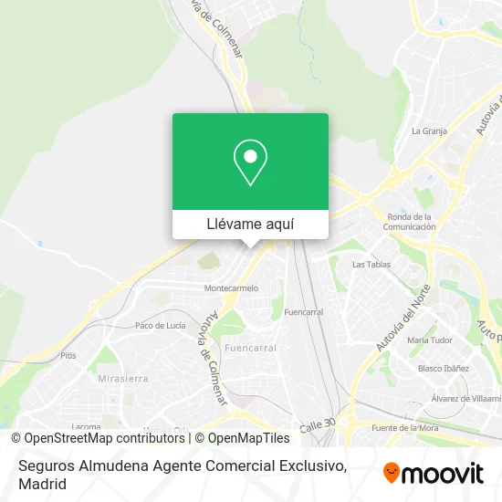 Mapa Seguros Almudena Agente Comercial Exclusivo