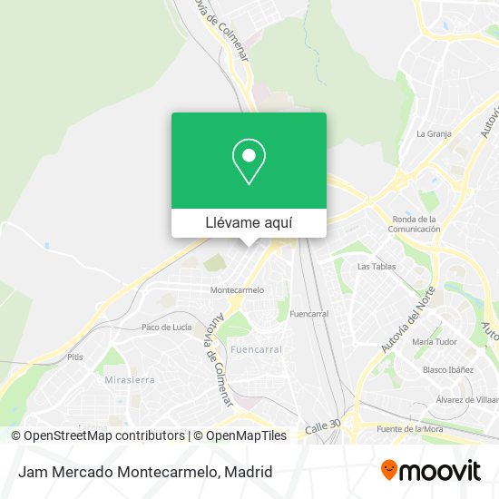 Mapa Jam Mercado Montecarmelo