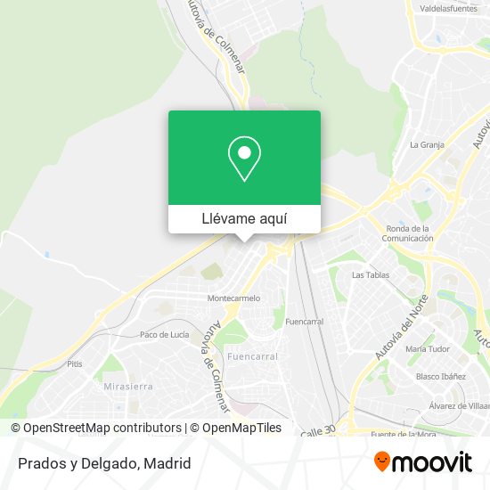 Mapa Prados y Delgado