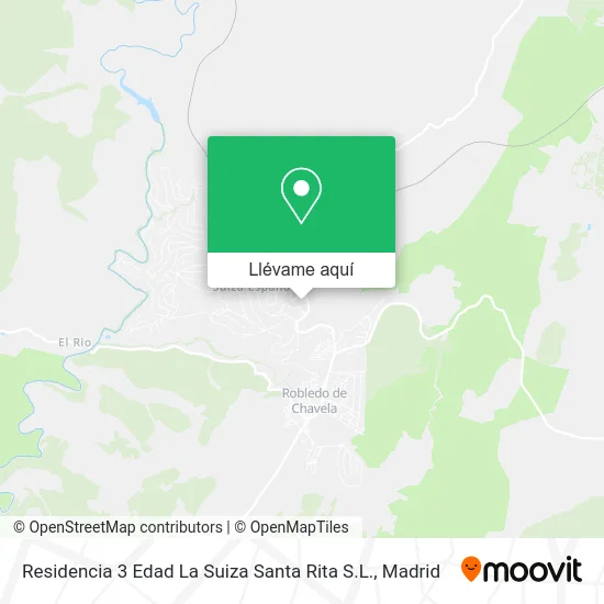 Mapa Residencia 3 Edad La Suiza Santa Rita S.L.