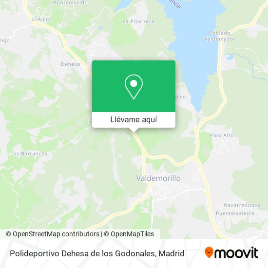 Mapa Polideportivo Dehesa de los Godonales