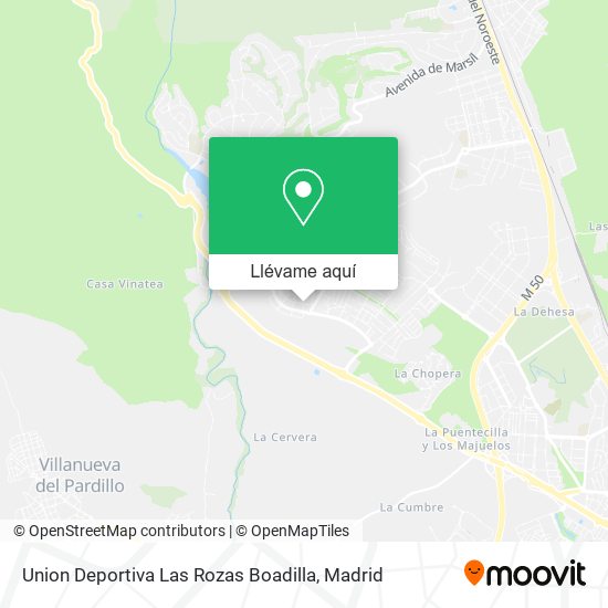 Mapa Union Deportiva Las Rozas Boadilla