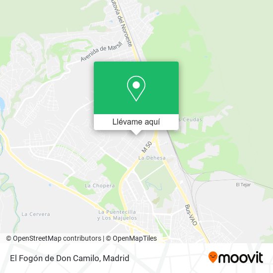 Mapa El Fogón de Don Camilo