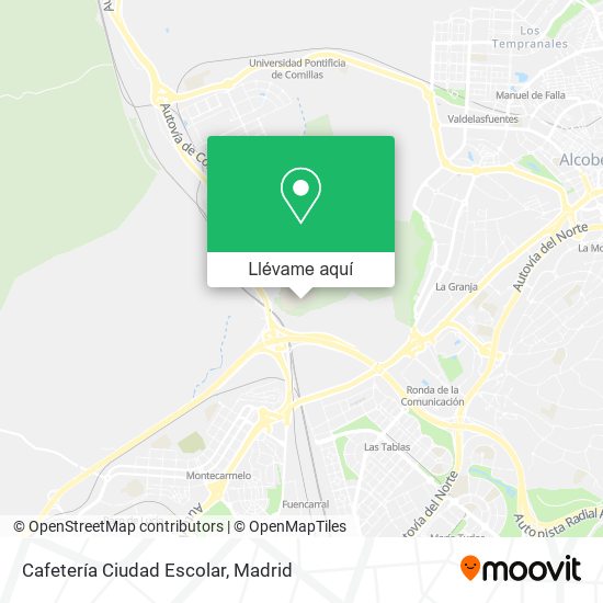 Mapa Cafetería Ciudad Escolar