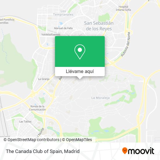 Mapa The Canada Club of Spain