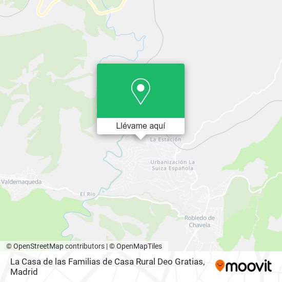 Mapa La Casa de las Familias de Casa Rural Deo Gratias