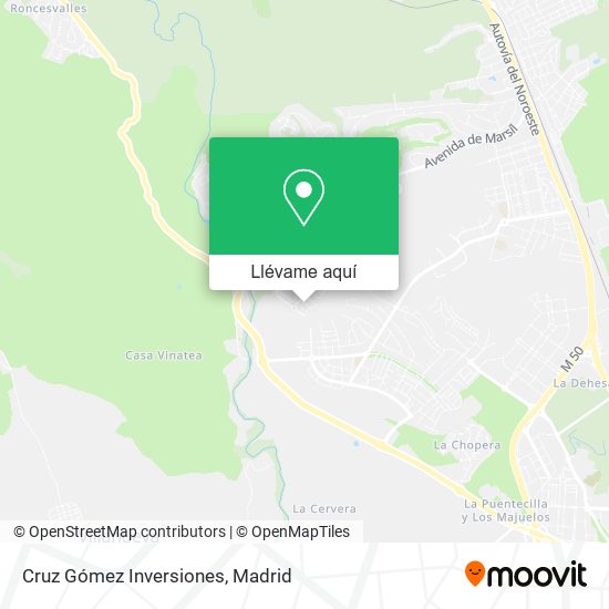 Mapa Cruz Gómez Inversiones