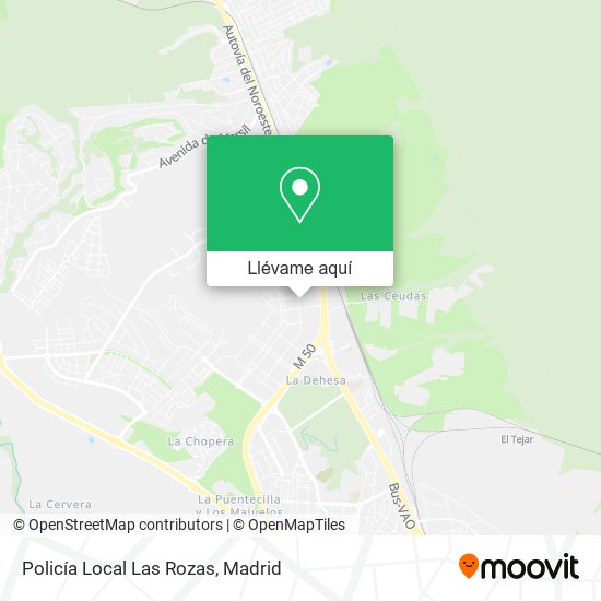 Mapa Policía Local Las Rozas