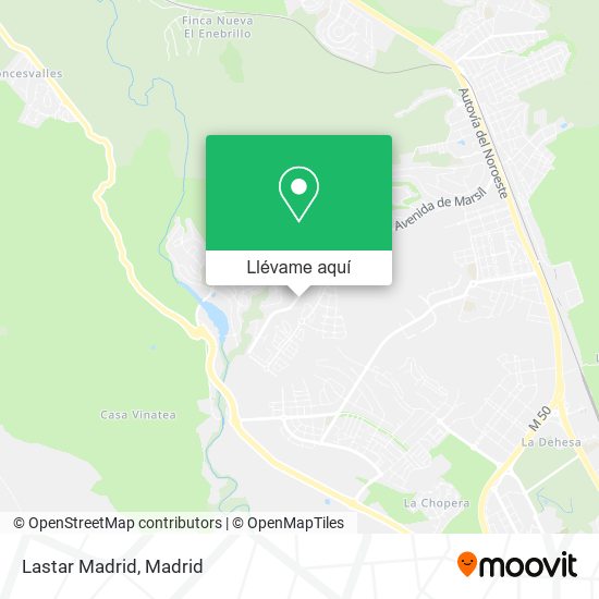 Mapa Lastar Madrid