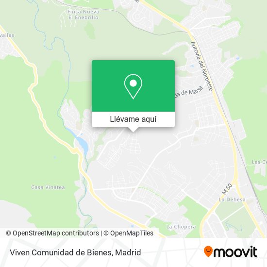 Mapa Viven Comunidad de Bienes