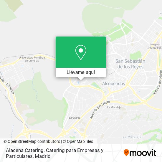 Mapa Alacena Catering. Catering para Empresas y Particulares