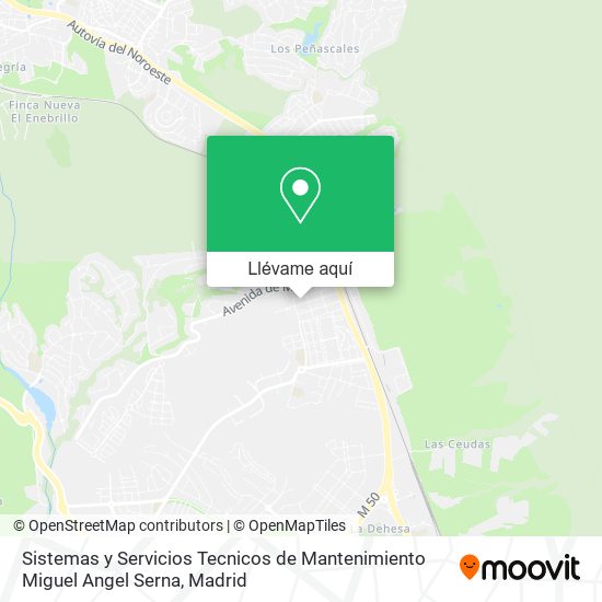 Mapa Sistemas y Servicios Tecnicos de Mantenimiento Miguel Angel Serna