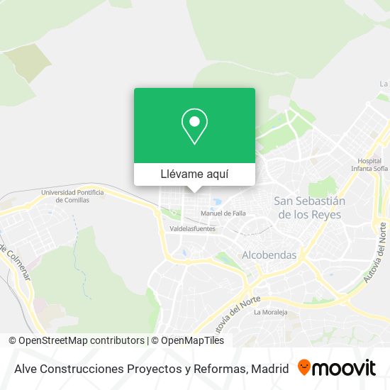 Mapa Alve Construcciones Proyectos y Reformas