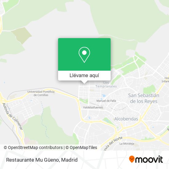 Mapa Restaurante Mu Güeno