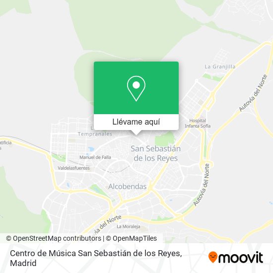 Mapa Centro de Música San Sebastián de los Reyes