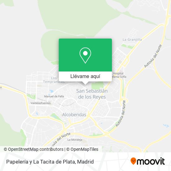 Mapa Papelería y La Tacita de Plata